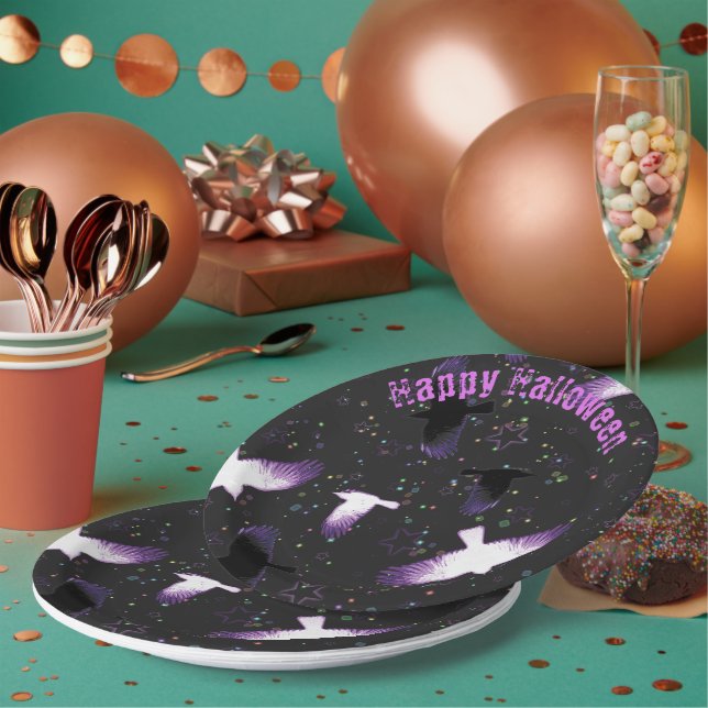 Mystical Crows Paper Plate (Multi)