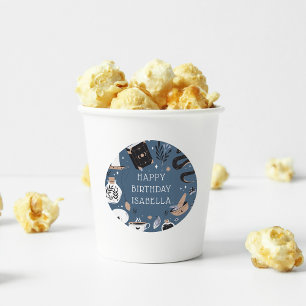 Mystical Crystal Fortune Teller Birthday Party Classic Round Sticker