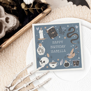 Mystical Crystal Fortune Teller Birthday Party Napkin