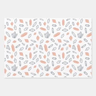 Mystical Crystals of he Universe Wrapping Paper Sheet