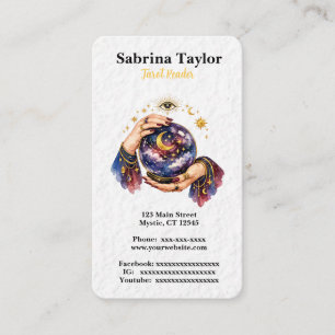 Mystical design with crystal ball business card