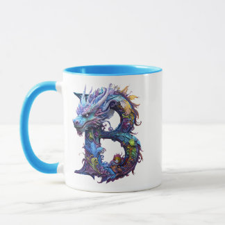 Mystical Dragon - letter B Mug