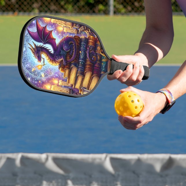 Mystical Dragon Wizard Books Pickleball Paddle (Insitu)