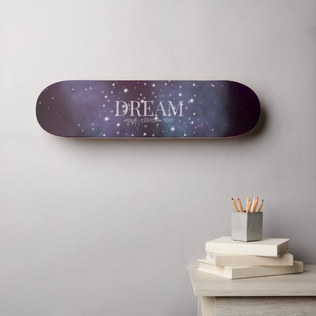 Mystical Dream Dusty Violet Skateboard (Wall Art (Horz))