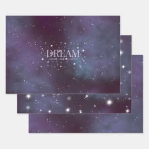 Mystical Dream Dusty Violet Wrapping Paper Sheet