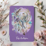 Mystical Dreamcatcher Fairy Lavender iPad Mini Cover<br><div class="desc">This mystical iPad cover has an enchanting dreamcatcher featuring a lovely fairy, flowers, feathers and delicate foliage. Personalised with your name, this magical case is sure to have a calming vibe for your iPad. You can change font, text colour or background colour if you wish by clicking "Edit Using Design...</div>
