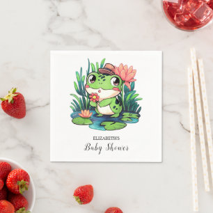 Mystical Dreamy Frog Baby Shower Napkin