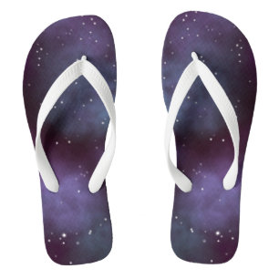 Mystical Dusty Violet Galaxy Jandals