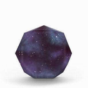 Mystical Dusty Violet Galaxy Photo Block