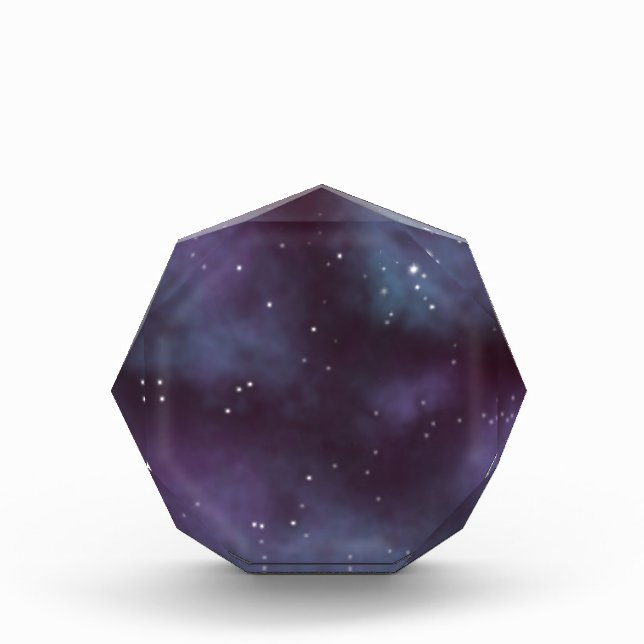 Mystical Dusty Violet Galaxy Photo Block (Front)