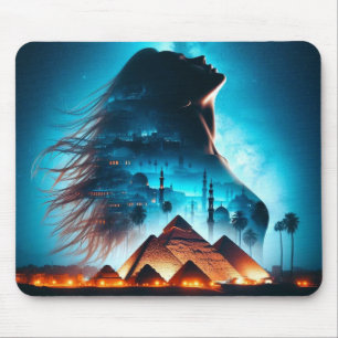 Mystical Echoes of Ancient Egypt Photomontage  Mouse Pad