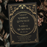 Mystical Elegant Gold Tarot Gothic Wedding