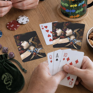 Mystical Elf Dragon Companion Butterfly Fantasy Playing Cards
