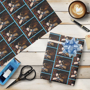 Mystical Elf Dragon Companion Butterfly Fantasy Wrapping Paper