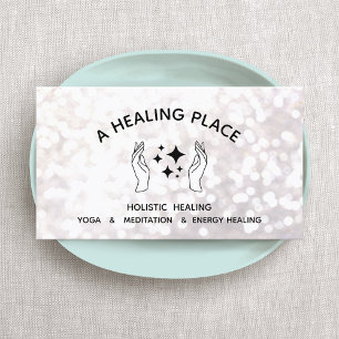 Mystical Energy Healer Two Hands Business Card