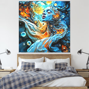 Mystical Ethereal Serenity Art Canvas Print
