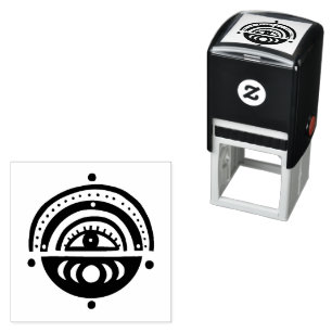 Mystical Eye Magical Elegant Geometric Boho Self-inking Stamp