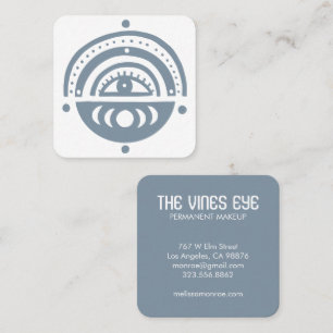 Mystical Eye Moons Rainbow Magical Boho Square Business Card