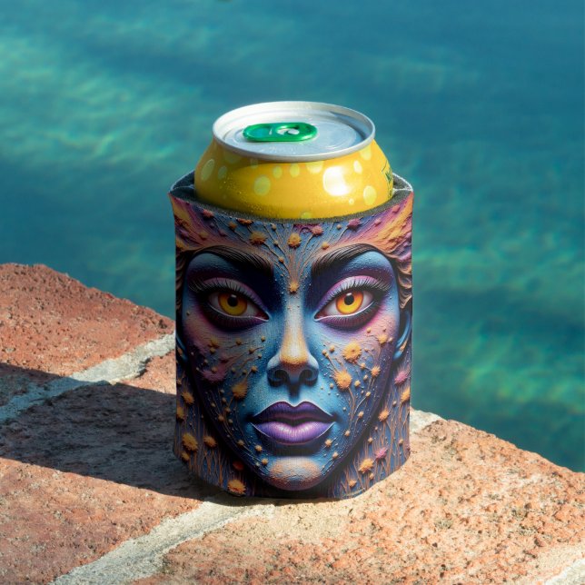 Mystical Face Art Can Cooler (In Situ Pool)