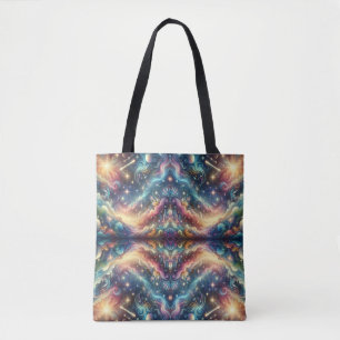 Mystical Fantasy Colourful Celestial Faraway Castl Tote Bag