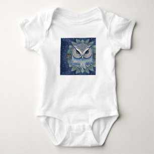 Mystical Fantasy Forest Owl Baby Bodysuit