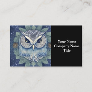 Mystical Fantasy Forest Owl Business Card