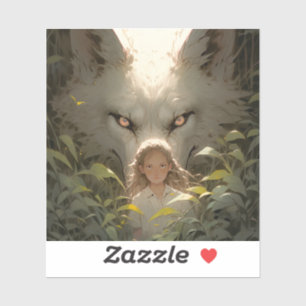 Mystical Fantasy Wolf Guardian Anime