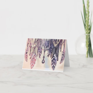 Mystical Feathers Note Card