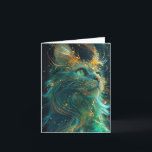 Mystical Feline Card<br><div class="desc">Convey your messages with a sprinkle of magic with our 'Mystical Feline' greeting card. This card, adorned with the enchanting digital art of a celestial cat, provides a splendid canvas for your heartfelt words on any occasion. Whether for a birthday wish, a thoughtful thank you, or simply to share a...</div>