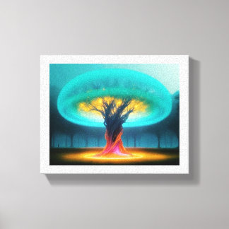 “Mystical Flame Tree Canvas Print”