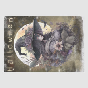 Mystical Floral Witch Tissue Paper