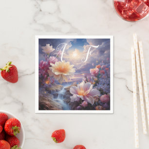 Mystical Flowers of the Supernatural Realm Napkin