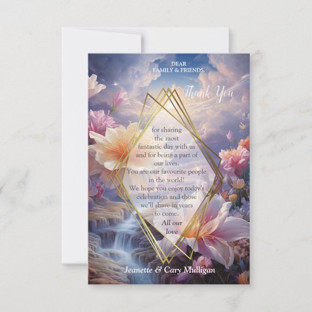 Mystical Flowers of the Supernatural Realm  RSVP Card (Front)