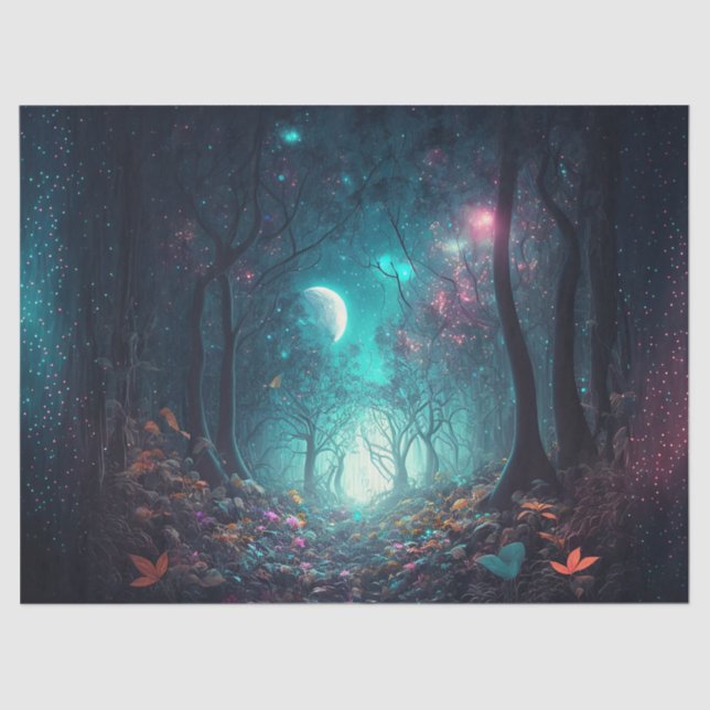 Mystical Forest Decoupage Tissue Paper (Front)