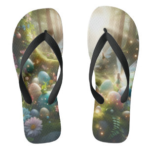 Mystical Forest Fairy Magical Spring Eggs Jandals