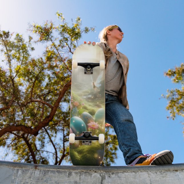 Mystical Forest Fairy Magical Spring Eggs Skateboard (Outdoor 1)
