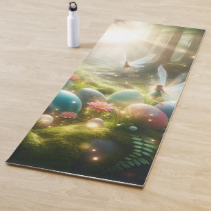 Mystical Forest Fairy Magical Spring Eggs Yoga Mat