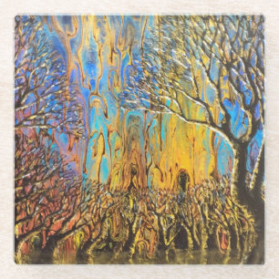 Mystical Forest Glass Coaster