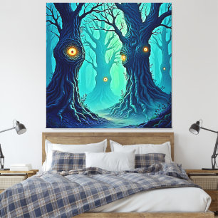 Mystical Forest Watchers Canvas Print