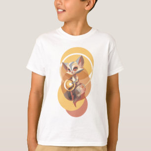 Mystical Fox Spirit Golden Light Kids T-Shirt