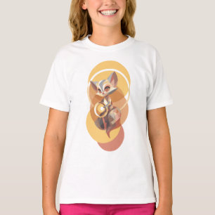 Mystical Fox Spirit Golden Light Kids T-Shirt
