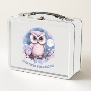 Mystical Full Moon Metal Lunch Box