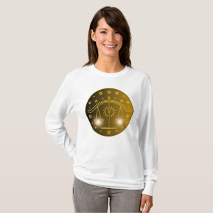 Mystical Golden Zodiac Libra T-Shirt