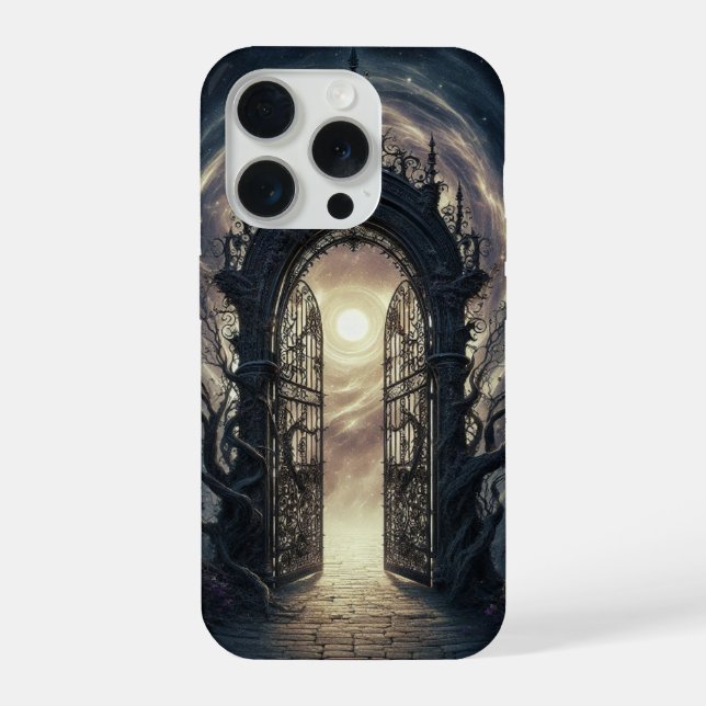 Mystical Gothic Gate Phone Case (Back)