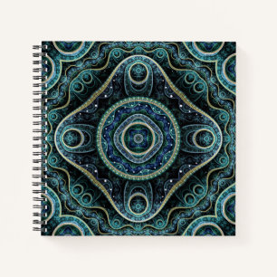 Mystical Grand Royal Julian Fractal Mandala Art Notebook