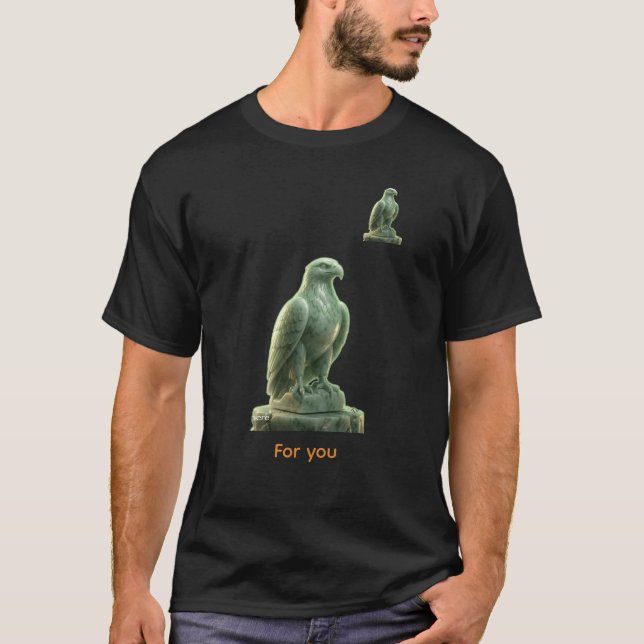Mystical Green Aura Eagle T-Shirt (Front)