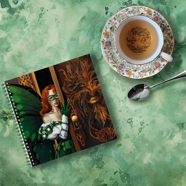 Mystical Green Celtic Fairy Secret Password Irish Notebook (Creator Uploaded)