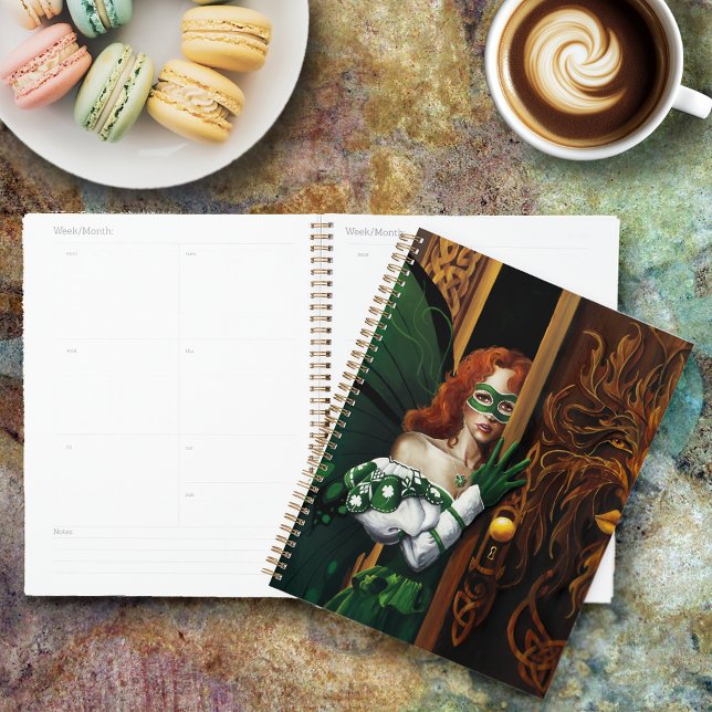 Mystical Green Celtic Fairy Secret Password Irish Planner (Creator Uploaded)