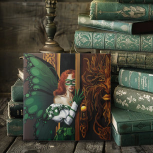 Mystical Green Celtic Fairy Secret Password Irish Tile