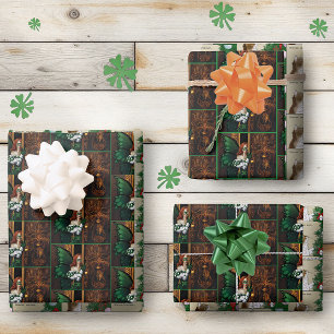 Mystical Green Celtic Fairy Secret Password Irish Wrapping Paper Sheet